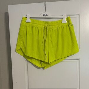 DSG Women's Neon Yellow Athletic Shorts